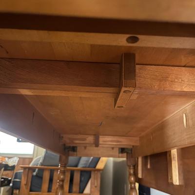 Wooden Drop Leaf Table (D-MG)
