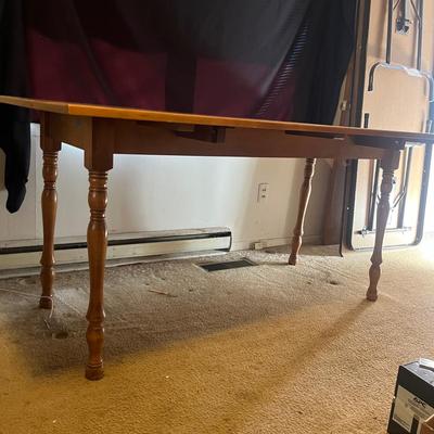 Wooden Drop Leaf Table (D-MG)