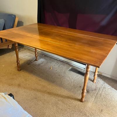 Wooden Drop Leaf Table (D-MG)