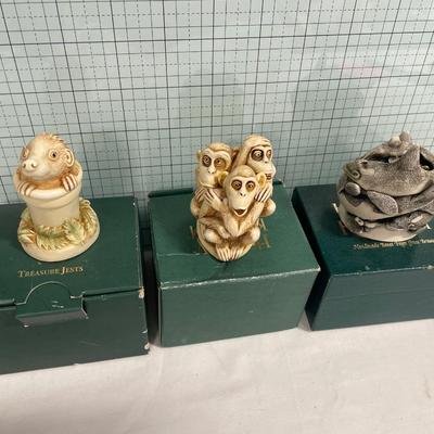 Harmony Kingdom “Whale of a Time”, “Inside Joke” & “Pot Sticker”