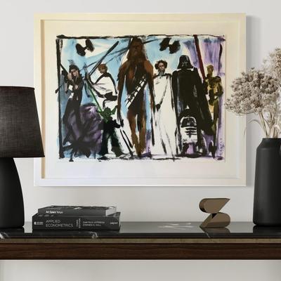 461 DONALD DRAWBERTSON Signed Framed Star Wars Print