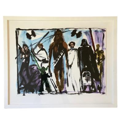 461 DONALD DRAWBERTSON Signed Framed Star Wars Print