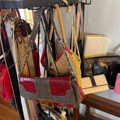 Sale Photo Thumbnail #15: Coach Belt, Purses, Hankies Padded hangers.