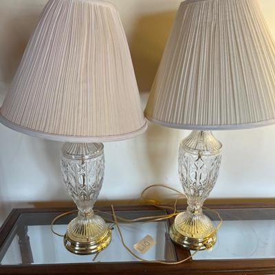 Lamps and Sofa Table