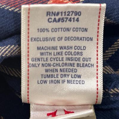 True Religion Men’s XL L/S Plaid Flannel Shirt