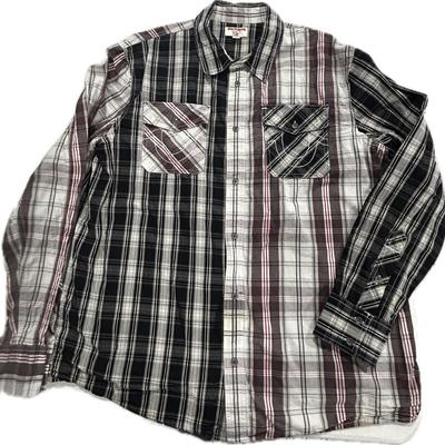 True Religion Men’s 2XL L/S Plaid Utility Shirt