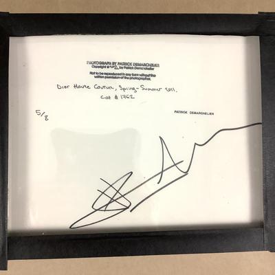 463 Signed PATRICK DEMARCHELIER 'Dior Haute Couture Spring-Summer 2011' Framed Verso Photo 5/8