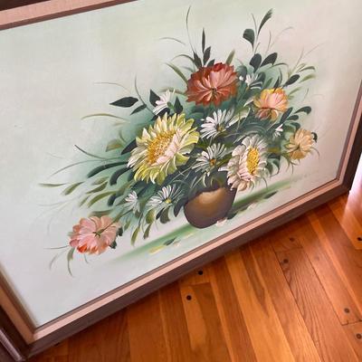 Paintings, Mirror & Floral Arrangements