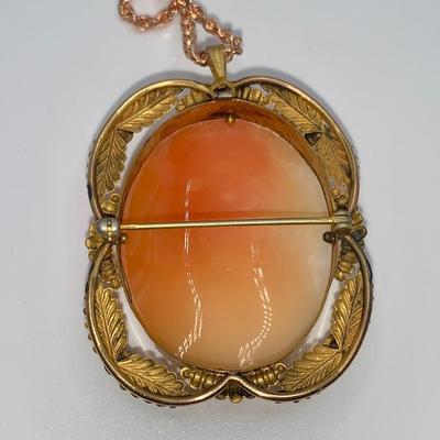 Michael Anthony Costume Jewelry Cameo Necklace
