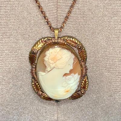 Michael Anthony Costume Jewelry Cameo Necklace