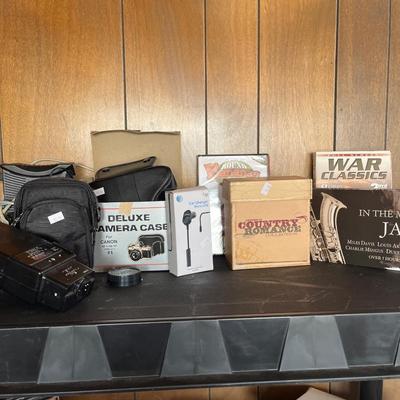 Printer, Camera Bags, CDs Laptop