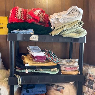 Linens,Pillows, cushions, sheets.