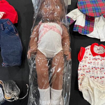 Doll and doll clothes