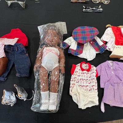 Doll and doll clothes
