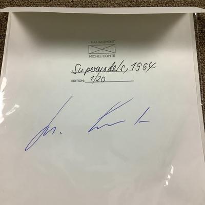 466 Signed MICHEL COMTE 'Supermodels, Vogue F' 1994 Framed Photo 1/20