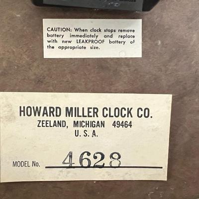 MCM Howard Miller Museum Wall Clock
