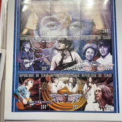 Beatles Collectible Stamps