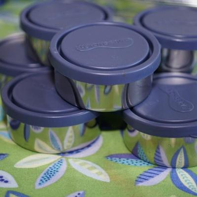 Sale Photo Thumbnail #154: quality and useful
three sizes of stainless bowls
five stainless tins for storing herbs or spices 
6 stainless containers with plastic lids for spices or various
Stainless quality measuring cups with plastic grip handles 
nice stainless stir spoon
heavy w