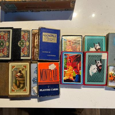 7 Vintage Decks of Cards