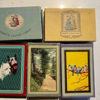 6 Vintage Card Decks