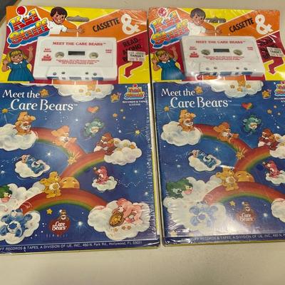 2 Meet the Carebears books and cassette tapes