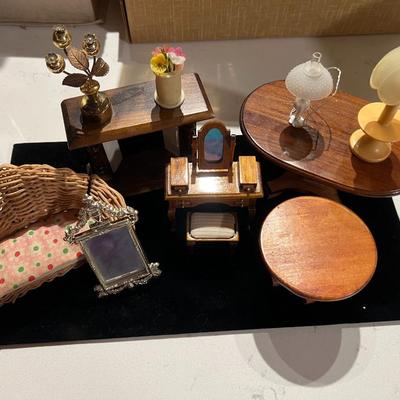 Vintage Doll House Furniture and Accessories