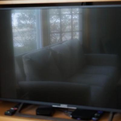 SONY BRAVIA 42" COLOR TV W/SAMSUNG BLUE RAY/ROKU