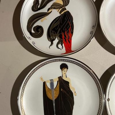 11 House of Erte by Franklin Mint Limited Edition Plates