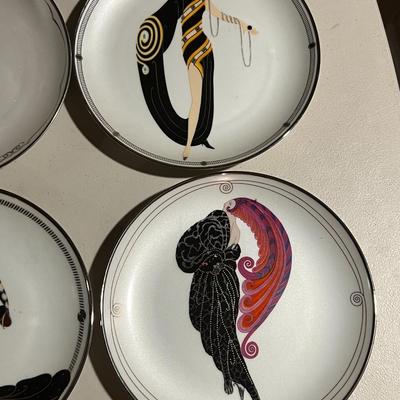 11 House of Erte by Franklin Mint Limited Edition Plates