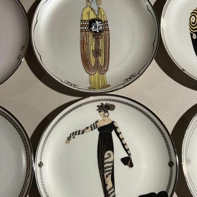 11 House of Erte by Franklin Mint Limited Edition Plates