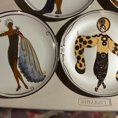 11 House of Erte by Franklin Mint Limited Edition Plates