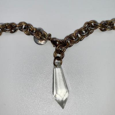 Costume Jewelry Necklace W/Crystals