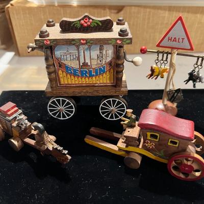 Musical Wood Wagon and 3 Other Toys