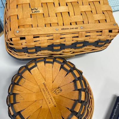 Miniature Gathering & Apple basket Longaberger & baking dish