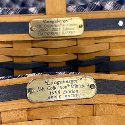 Miniature Gathering & Apple basket Longaberger & baking dish