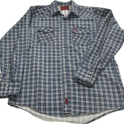 Wrangler Men’s “XL-TAL” Flame Resistant L/S Button Up Shirt