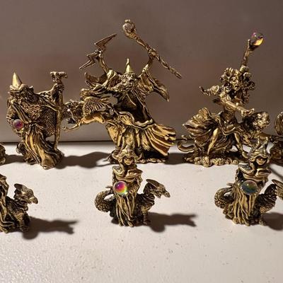 Wizards and Dragons Chess Set