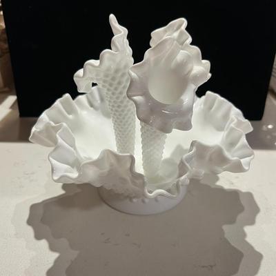 Fenton Hobnail Epergne