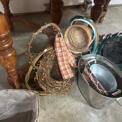 Baskets, wreathes