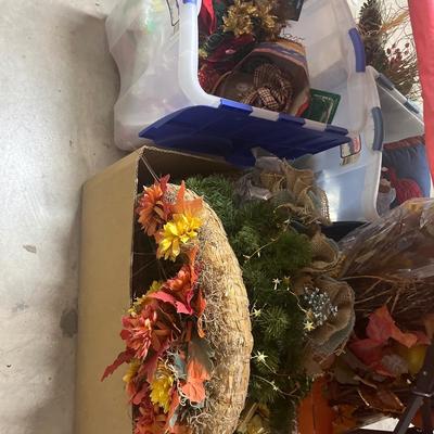 Coffee cups, misc. Christmas items
