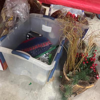 Coffee cups, misc. Christmas items