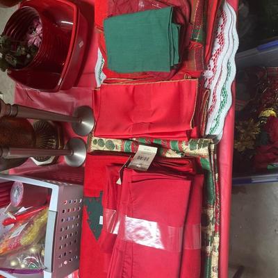 Coffee cups, misc. Christmas items