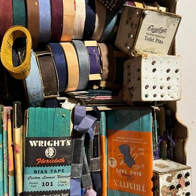 Box of Vintage Ribbon