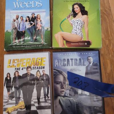 2 seasons of Weeds, complete Alcatraz and one season of Leverage