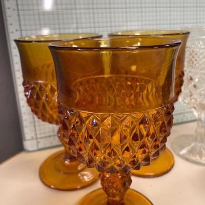 Diamond point goblets