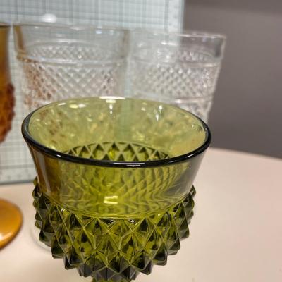 Diamond point goblets