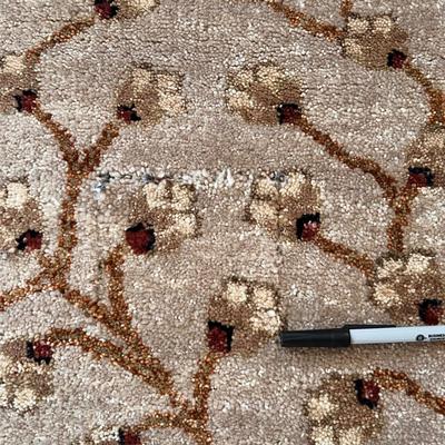 Large 12ft x 15ft Neutral Toned/Floral Design Rug (LR-RG)