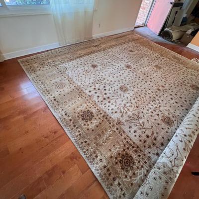 Large 12ft x 15ft Neutral Toned/Floral Design Rug (LR-RG)