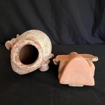 Terracotta Mayan Style Sculptures (LR-RG)