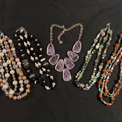 Five necklaces